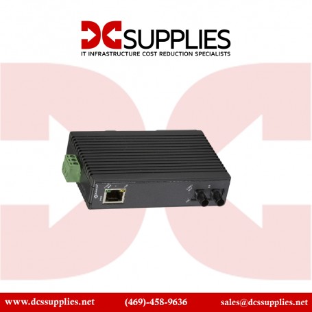 Black Box LMC282A Fast Ethernet Industrial Media Converter Single-Mode SC