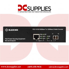Black Box LPS500A-MM-LC-R3 10/100/1000BT PoE Media Convverter MMLC