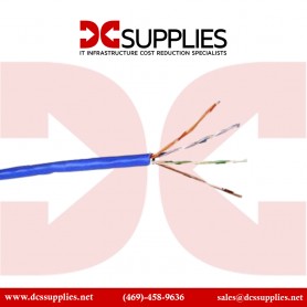Belkin A7L504-1000-BLP CAT 5e Horizontal UTP Bulk Cable 1000-Ft Blue Plenum Solid