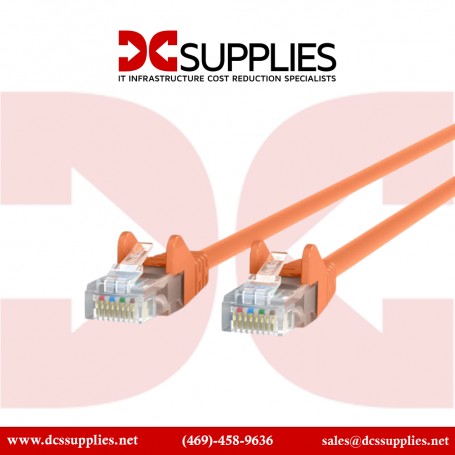 Belkin A3L791-10-ORG-S CAT5E Patch Cord Snagless, Orange- 10ft