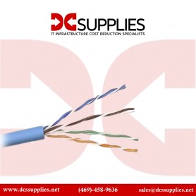 Belkin A7L604-1000-BLU RJ45 FastCAT 5e Horizontal Solid Bulk Cable 1000-Ft Blue
