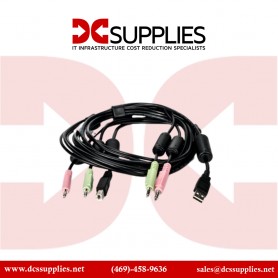 Vertiv CBL0121 10FT Cable Assembly 2-DVI-I/1-USB/2-Audio