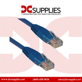 Tripp Lite N002-001-BL 1ft Cat5e 350MHz Strain-relief Molded Patch Cable RJ45 M/M Blue