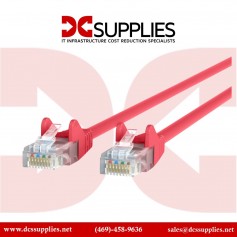 Belkin A3L980-02-RED-S Red 2ft Cat6 UTP Patch Cable - RJ-45 Male - RJ-45 Male