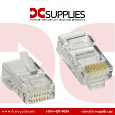 Belkin R6G088-100 RJ45 Flat Cable Plug 100-Pack for Cat5e/6 Cables
