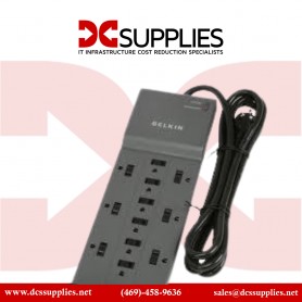 Belkin BE112234-10 12-Outlet Surge Protector with Phone Ethernet Coax Protection 10 Foot Cord