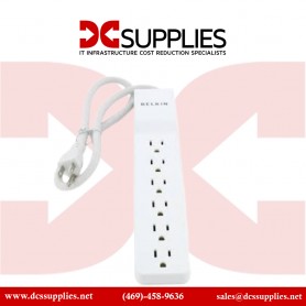 Belkin BE106000-2.5 6-Outlet Home Office 555J Surge Protector 2.5FT Cord