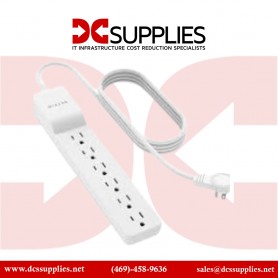 Belkin BE106000-08R 6-Outlet Surge Protector Rotating Plug 8 ft. Cord