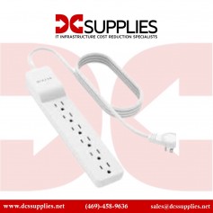 Belkin BE106000-08R 6-Outlet Surge Protector Rotating Plug 8 ft. Cord
