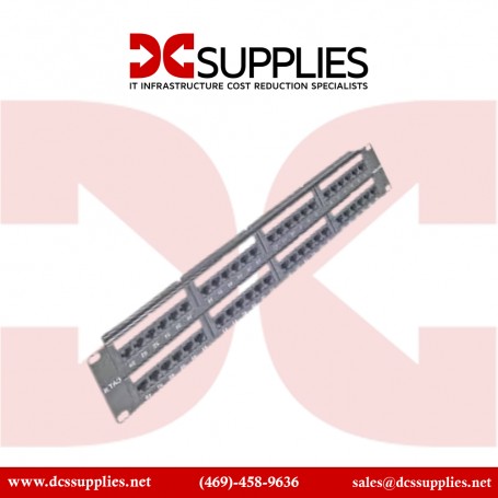 Belkin F4P638-48-AB5 Mod Patch Panel 568AB 4PR HD RJ45 8W 110BLK 48 Port CAT6