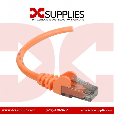Belkin A3L980-01-ORG-S CAT6 Patch Cable, Orange, Snagless, 1FT