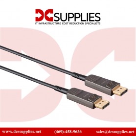 Monoprice  21806 SlimRun AV DisplayPort Cable, 32.4Gbps, 8K 30Hz, 5K 60Hz  4K 120Hz, Fiber Optic, AOC, 50ft