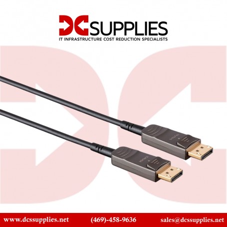 Monoprice  21806 SlimRun AV DisplayPort Cable, 32.4Gbps, 8K 30Hz, 5K 60Hz  4K 120Hz, Fiber Optic, AOC, 50ft