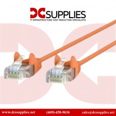 Belkin A3L980-08-ORG-S 8FT CAT6 Snagless Patch Cable RJ45M/RJ45M Orange
