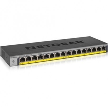 Netgear 16-Port 76W PoE/PoE+ Gigabit Ethernet Unmanaged Switch - 16 Ports - 2 Layer Supported