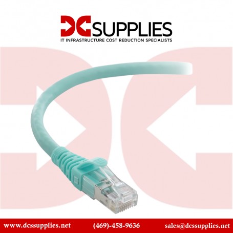 Belkin F2CP003-03AQ-LS 3 ft. Cat 6A Aqua Cat. 6a Snagless Patch Cable