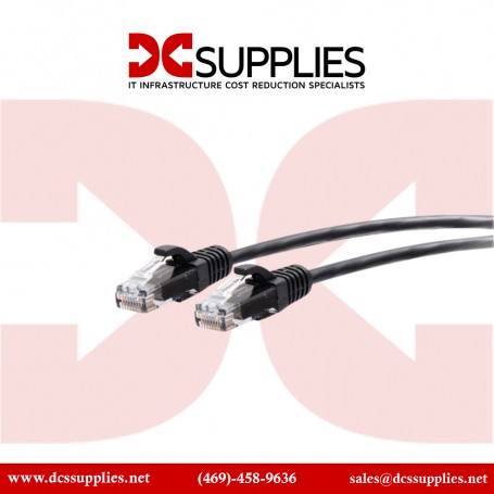 C2G C2G30140 2FT CAT6A Black Slim Ethernet