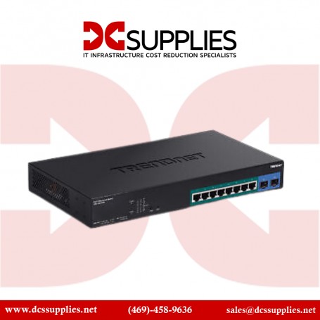 TRENDnet TPE-082WS 10-Port Gigabit Web Smart PoE+ Switch 8 x Gigabit PoE+ Ports