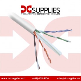 Belkin A7L704-1000WH-P 1000FT Cable CAT6 Solid-Bulk 4PR 24AWG  White