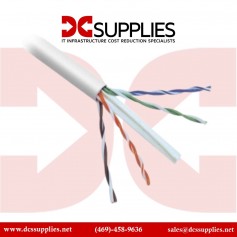 Belkin A7L704-1000WH-P 1000FT Cable CAT6 Solid-Bulk 4PR 24AWG White