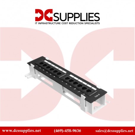 TRENDnet TC-P12C6V 12-Port Cat 6 Unshielded Wall Mount Patch Panel with 89D Bracket