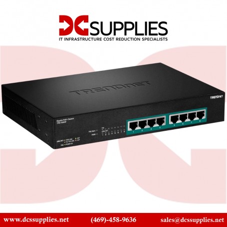 TRENDnet TPE-TG80F 8-Port Gigabit Full Power PoE+ Switch