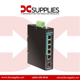 TRENDnet TI-PG541 5-port Hardened Industrial Gigabit PoE+ DIN-Rail Switch 120W Power Budget