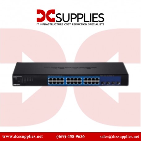 TRENDnet TEG-30284 28-Port Gigabit Web Smart Switch with 10G SFP+ slots