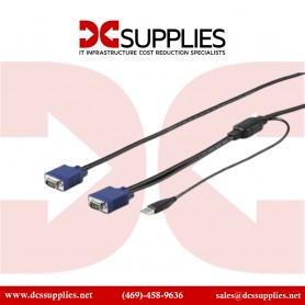 TRENDnet TK-CU10 2-in-1 USB VGA KVM Cable VGA/SVGA HDB 15-Pin Male to Male USB 1.1 Type