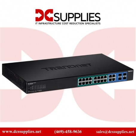 TRENDnet TPE-1620WSF Gigabit Web Smart PoE Ethernet Switch 20 Port 370W