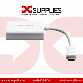 TRENDnet TUC-VGA2 USB-C to VGA HDTV Adapter with PD Support