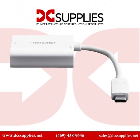 TRENDnet TUC-VGA2 USB-C to VGA HDTV Adapter with PD Support