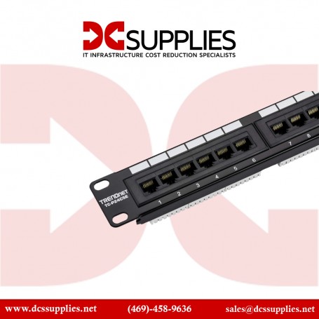 TRENDnet TC-P24C5E Cat5/5e 24-Port Unshielded Patch Panel