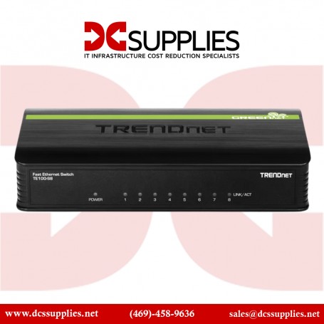 TRENDnet TE100-S8 8-Port 10/100Mbps GREENnet Switch