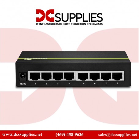 TRENDnet TPE-TG44G 8-Port GREENnet Gigabit PoE+ Switch 4 PoE+, 4 Non-PoE