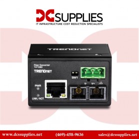 TRENDnet TI-F10SC Hardened Industrial 100Base-FX Multi-Mode SC Fiber Converter