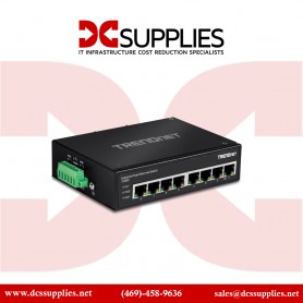 TRENDnet TI-E80 8-Port Industrial Fast Ethernet DIN-Rail Switch, Hardened Design