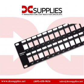 TRENDnet TC-KP48 48-Port Blank Keystone Patch Panel, 2U Rackmount Housing,