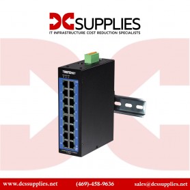TRENDnet TI-G160i-M, 16-Port Industrial Gigabit L2 Managed DIN-Rail Switch
