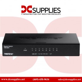 TRENDnet TEG-S83 8-Port Gigabit Desktop Switch 8 x Gigabit RJ-45 Ports, Ethernet Splitter