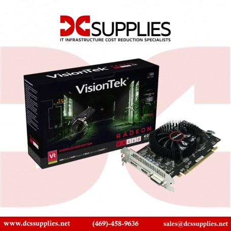 VisionTek 900900 RX 460 Radeon GDDR5 Overclocked Graphic Card 4 GB