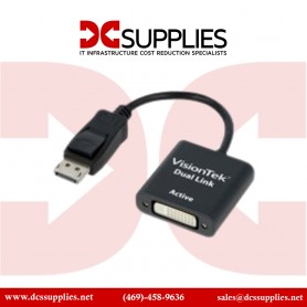 VisionTek 900639 DisplayPort to Dual Link DVI-D Active Adapter (M/F)