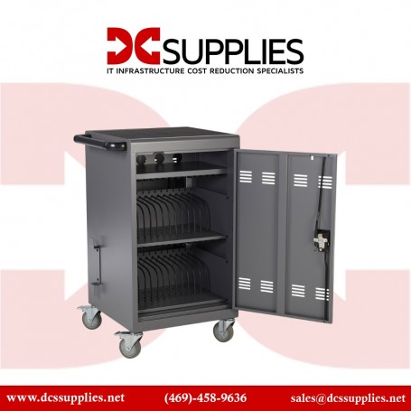 VIVACITY TECH PBC VTCART-C30-65-GY Pre-Wired 30-Unit Charging Cart