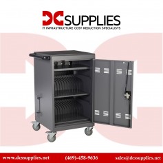 VIVACITY TECH PBC VTCART-C30-65-GY Pre-Wired 30-Unit Charging Cart