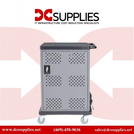 JACS Solutions CC-CC45UFV1 45-Port Laptop Charging Cart with UV Sterilization