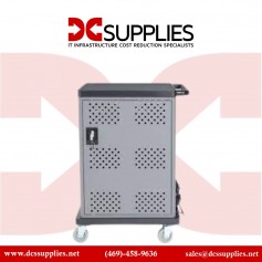 JACS Solutions CC-CC45UFV1 45-Port Laptop Charging Cart with UV Sterilization