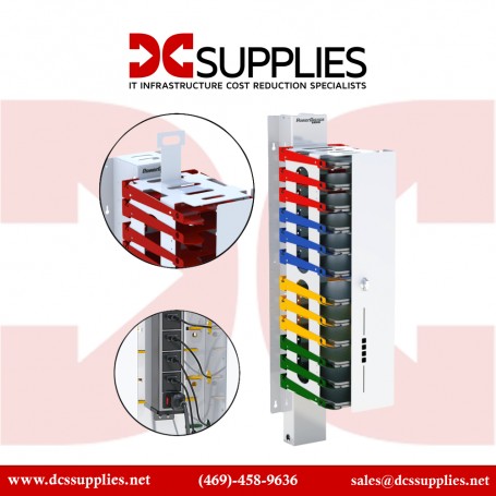 POWERGISTICS 1C201 Tower Charging Station 8-Shelf USB-C Charging