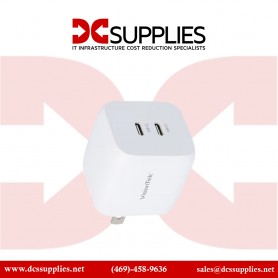 VisionTek 901536 GaN II Fast Charger Power Adapter 2 Port 65W
