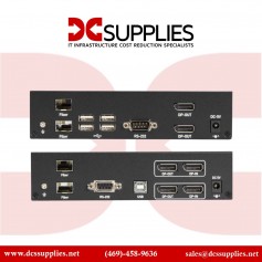 Black Box KVXLCDPF-100 KVM Extender Fiber - 4K DP USB 2.0 Serial Audio Local Video