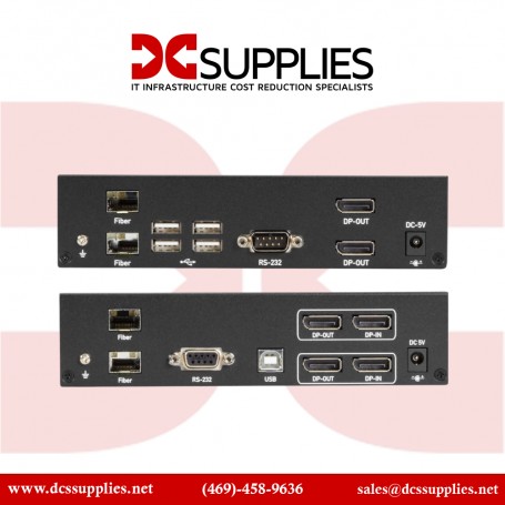 Black Box KVXLCDPF-100-SFPBUN3 KVM Extended FBR 4K SH DP USB 2.0 HB 2 SFP LC SM 1310NM 20KM LFP442